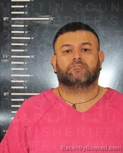 Mugshot of Jesus Daniel Sanchez booked in Martin County, Texas on October 1, 2026