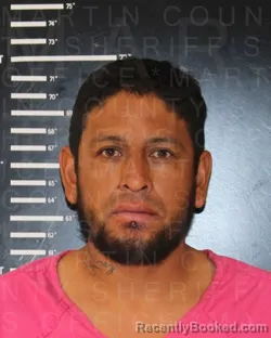 Mugshot of Rodoldo Alejandro Martinez-Ramos booked in Martin County, Texas on October 5, 2026