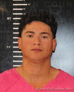 Mugshot of Matthew Christian Munoz booked in Martin County, Texas on October 19, 2026