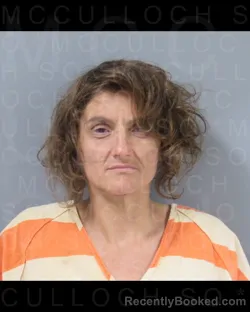 Mugshot of MELODIE FAY WOODLOCK booked in McCulloch County, Texas on June 28, 2026