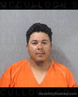 Mugshot of JOSE BILFREDO booked in McCulloch County, Texas on July 1, 2026