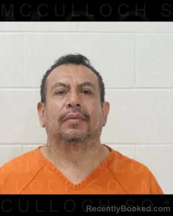 Mugshot of Javier Cano booked in McCulloch County, Texas on September 7, 2026