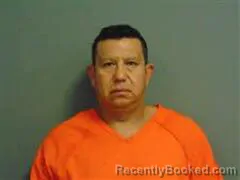 Mugshot of Oscar Beltran-Rios booked in Milam County, Texas on August 9, 2026