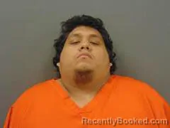 Mugshot of Elicio Espinoza booked in Milam County, Texas on September 21, 2026