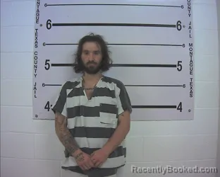 Mugshot of Clayton Allen Cox booked in Montague County, Texas on September 8, 2026