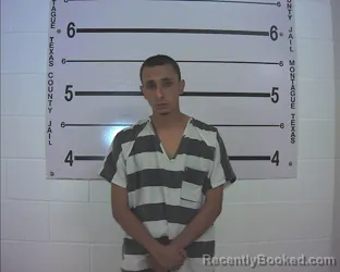 Mugshot of Brandon Jayson Escobar booked in Montague County, Texas on October 1, 2026