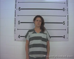 Mugshot of Shelly Denae Moore booked in Montague County, Texas on August 27, 2026