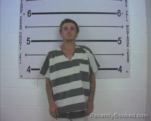 Mugshot of Bryce Benjamin Powers booked in Montague County, Texas on August 24, 2026
