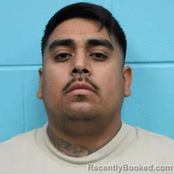 Mugshot of Israel Aleman Loeza booked in Nolan County, Texas on September 7, 2026