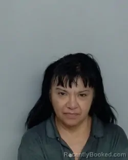 Mugshot of ANNA MARIE MEZA booked in Nueces County, Texas on April 25, 2026