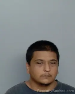 Mugshot of Andrew Salinas booked in Nueces County, Texas on August 27, 2026