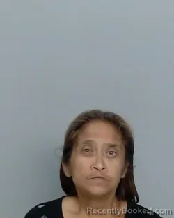 Mugshot of Elda Naomi Flores booked in Nueces County, Texas on July 18, 2026