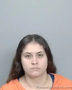 Mugshot of MERCEDES SOLIS booked in Nueces County, Texas on July 29, 2026