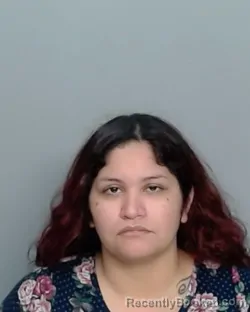 Mugshot of KIARA ABIGAIL MEDINA booked in Nueces County, Texas on April 20, 2026