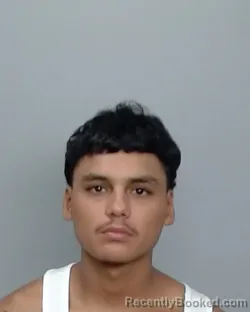 Mugshot of Alonso Sandoval booked in Nueces County, Texas on September 9, 2026