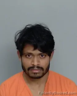 Mugshot of Sanjay Kumar Pujari Pushparaj booked in Nueces County, Texas on July 14, 2026