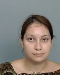 Mugshot of Brenda Nayeli Ascencio booked in Nueces County, Texas on July 17, 2026