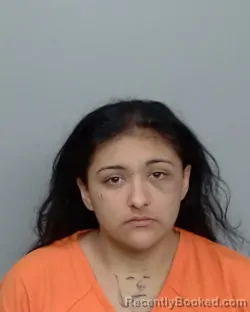 Mugshot of Priseis Sanchez booked in Nueces County, Texas on September 13, 2026