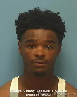 Mugshot of Keion Phillip Sharrod Hancock booked in Orange County, Texas on October 23, 2026