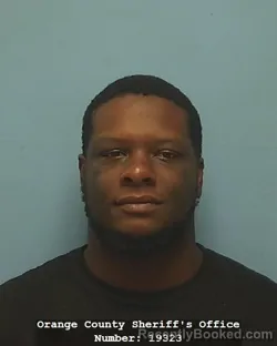 Mugshot of Daundrick Deantae Richardson booked in Orange County, Texas on September 10, 2026
