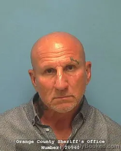 Mugshot of Edward George Tesko booked in Orange County, Texas on August 27, 2026