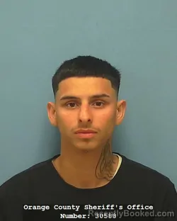 Mugshot of DIEGO ANTHONY DEMAS booked in Orange County, Texas on May 18, 2026