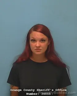 Mugshot of Shambree Nicole Herrin booked in Orange County, Texas on August 20, 2026