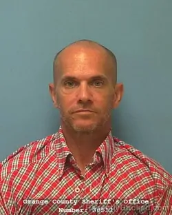 Mugshot of Steven Wayne Thompson booked in Orange County, Texas on October 5, 2026