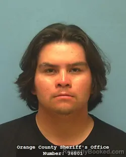 Mugshot of DAVID ALFONSO IBARRA booked in Orange County, Texas on June 13, 2026