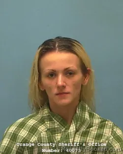 Mugshot of Savannah Suzzanne Mitchell booked in Orange County, Texas on September 7, 2026