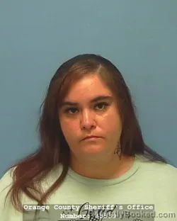 Mugshot of BRITTANY MARIE WEISE booked in Orange County, Texas on July 7, 2026