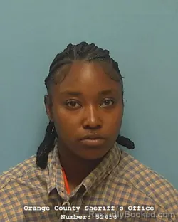 Mugshot of ASIA MONET JONES booked in Orange County, Texas on May 14, 2026