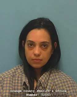 Mugshot of IBELKA ROMARY GUZMAN booked in Orange County, Texas on May 21, 2026