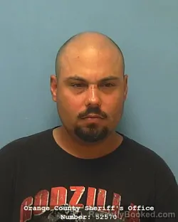 Mugshot of BRIAN ANTHONY WILSON booked in Orange County, Texas on May 22, 2026