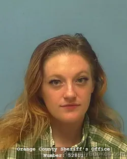 Mugshot of DANIELLE RAITH KONECKI booked in Orange County, Texas on June 12, 2026
