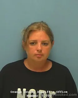 Mugshot of SAHVANNA GAIL WHITE booked in Orange County, Texas on July 2, 2026