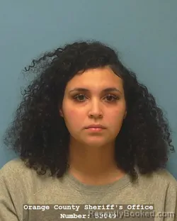 Mugshot of ARIEL MINALANAE JACKSON booked in Orange County, Texas on July 8, 2026