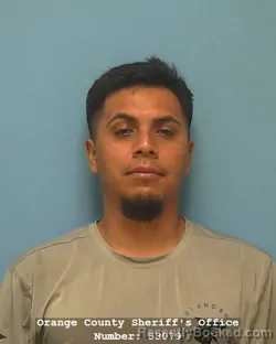Mugshot of JESUS ARMANDO GONZALEZ booked in Orange County, Texas on July 10, 2026