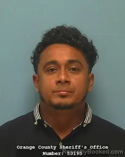 Mugshot of KELVIN GUTIERREZ PERALTA booked in Orange County, Texas on July 20, 2026
