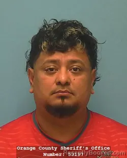 Mugshot of NORWIN RODOLFO ESPINOZA PALACIOS booked in Orange County, Texas on July 20, 2026