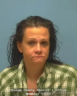 Mugshot of Tiffany Ann Dyer booked in Orange County, Texas on August 19, 2026