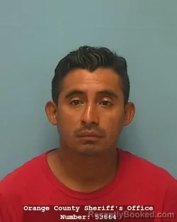 Mugshot of Jose Luis Hernandez-Hernandez booked in Orange County, Texas on August 30, 2026