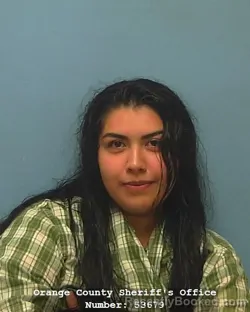 Mugshot of Sada Cheyenne Orosco booked in Orange County, Texas on September 2, 2026
