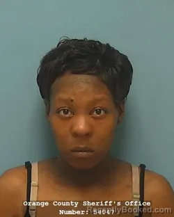 Mugshot of Takiya Dominique Frank booked in Orange County, Texas on October 5, 2026