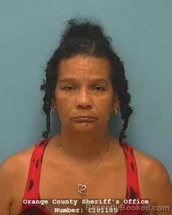 Mugshot of Catrina Lynnette Beavers booked in Orange County, Texas on August 22, 2026