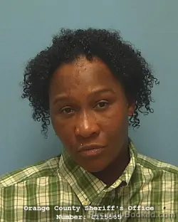 Mugshot of Lukiena Dominique Taylor booked in Orange County, Texas on August 24, 2026