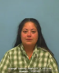 Mugshot of SARA DERIE SMITH booked in Orange County, Texas on July 10, 2026