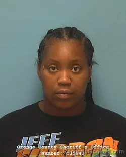 Mugshot of Marcia Danielle Walker booked in Orange County, Texas on September 15, 2026