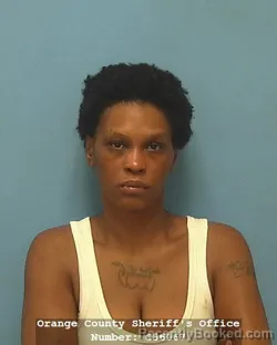 Mugshot of Shanque Iquilla Merritt booked in Orange County, Texas on August 31, 2026