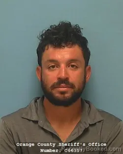 Mugshot of JORGE LUIS TORRES booked in Orange County, Texas on July 15, 2026